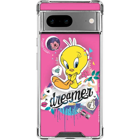 Looney Tunes Tweety Bird Dreamer Google Pixel 7a Clear Case